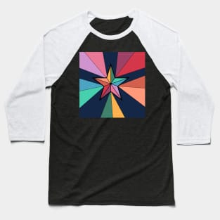 Rainbow Super Star Baseball T-Shirt